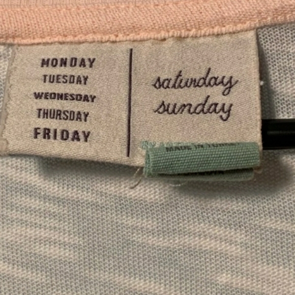 Saturday Sunday by Anthropologie Two Toned Orange Sherbet Thin Pullover S - L - Picture 4 of 7